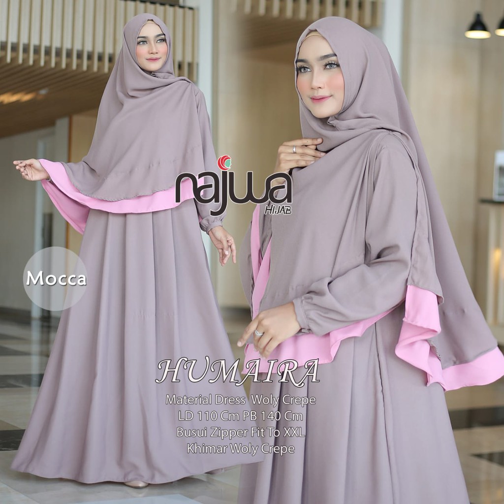 Promo Syari Humaira Ori Najwa Gamis Humaira Shopee Indonesia