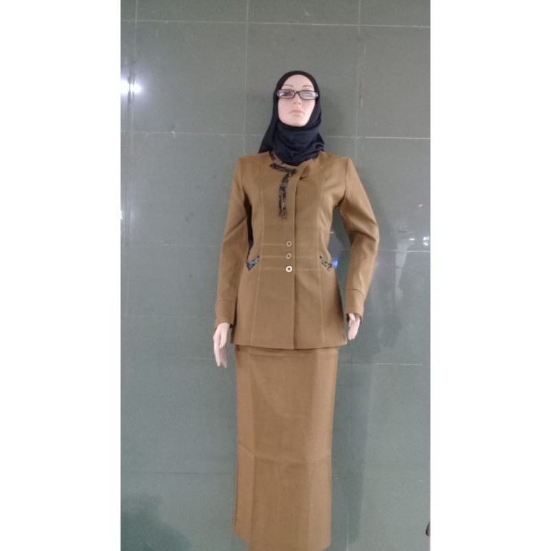 Jual blazer kerja pemda tua model pita seragam kerja PNS baju kerja guru  blazer kode RO Indonesia|Shopee Indonesia