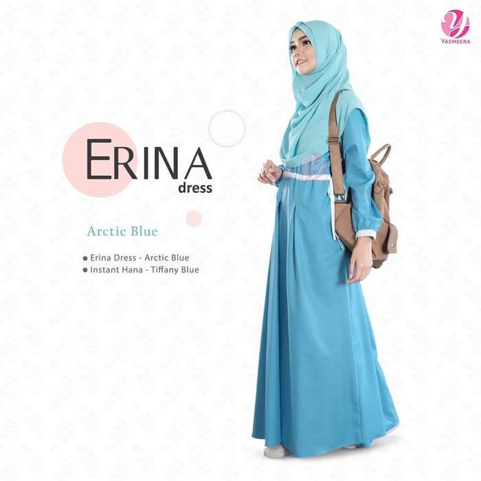 Terbaru Top Seller Gamis Yasmeera Erina Dress Arctic Blue Shopee