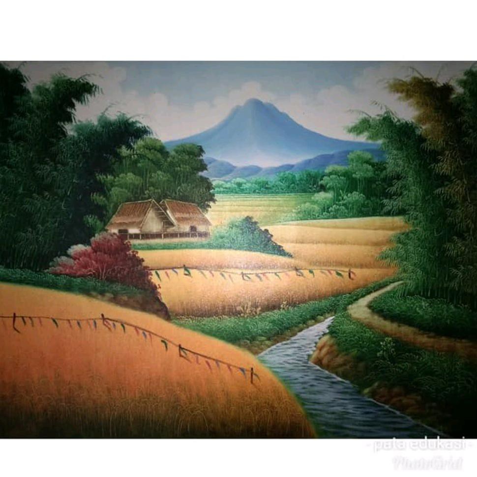 Lukisan pemandangan alam sendiri merupakan salah satu objek paling diminati dalam kegiatan seni lukis. 29+ Kumpulan Lukisan Pemandangan Gunung Simple | Guyonreceh
