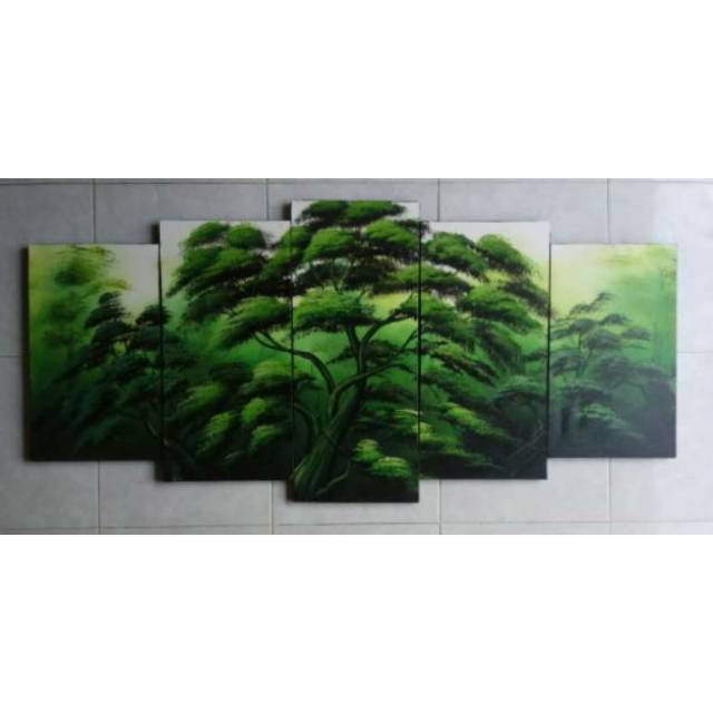 Jual Lukisan Panel Pemandangan Hutan & Pohon Besar Indonesia|Shopee Indonesia