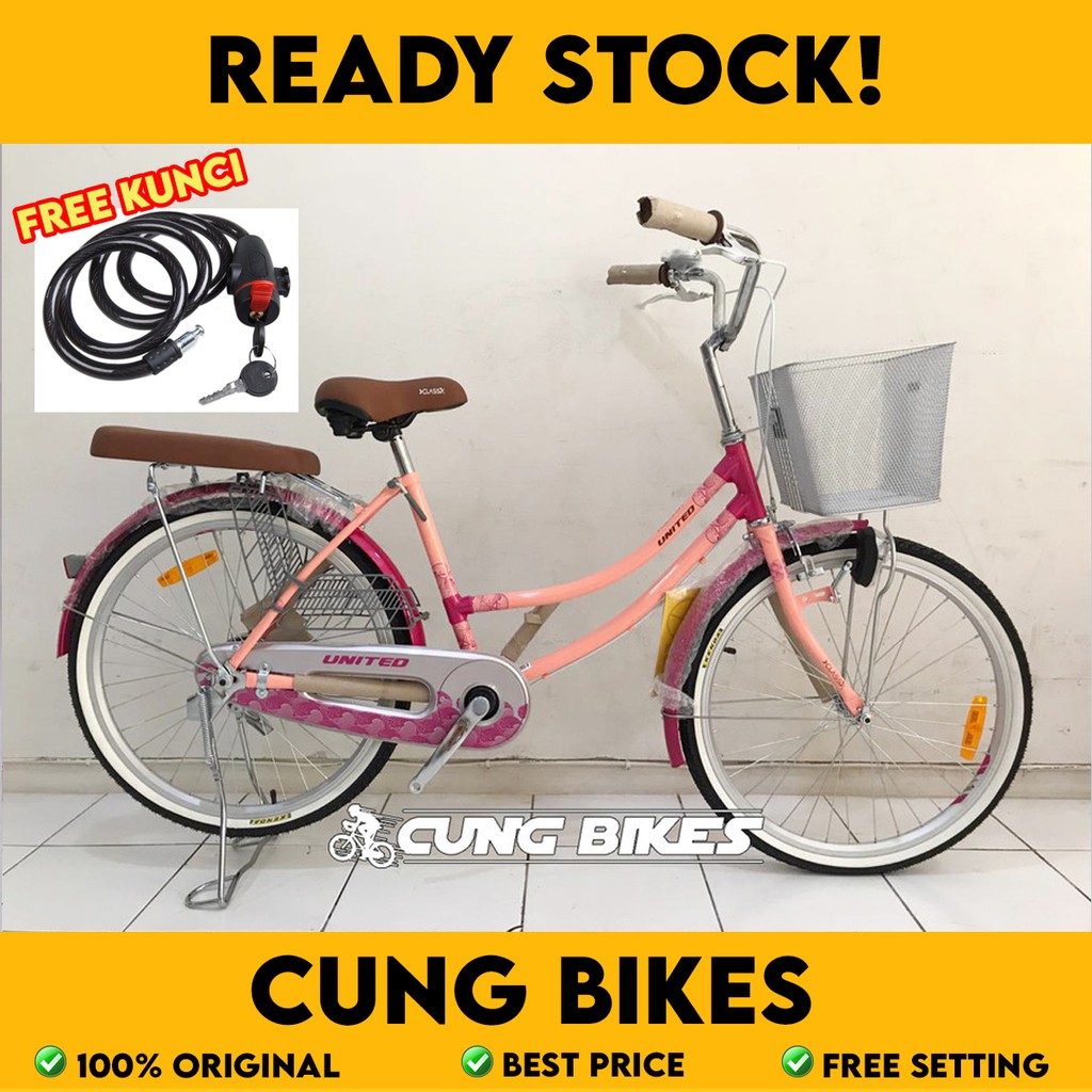 ∙ promo pengguna baru ∙ kurir instan ∙ bebas ongkir ∙ cicilan 0%. Sepeda Mini United Class X Ukuran 24 Untuk Anak Remaja Dan Dewasa Shopee Indonesia
