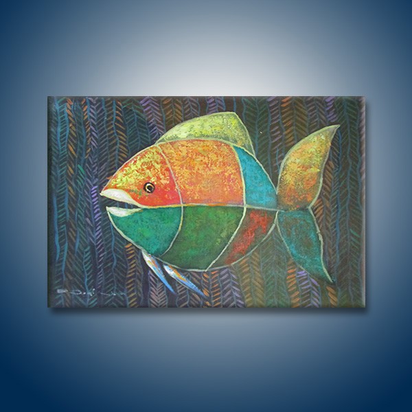Jual Lukisan Ikan Abstrak - Hm125 Indonesia|Shopee Indonesia 600_x_600_jpg
