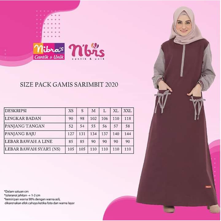 Sarimbit Terbaru Dari Nibras 2020 Sarimbit 68 Maroon Shopee