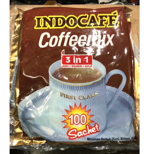 Indocafe coffeemix diproduksi dari biji kopi kualitas terbaik · 3. Pak Indocafe Coffeemix 3 In 1 1 Pak Isi 100 Sachet 20gr 20 Gr Dus Pcs Renceng Grosir Kopi Shopee Indonesia