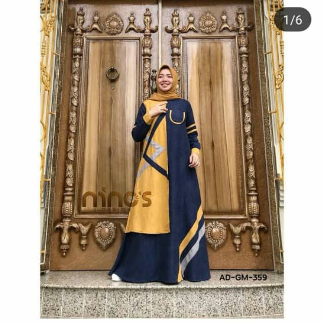 Toyobo Alaysa Dress 1 Gamis Toyobo Gamis Terbaru Gamis