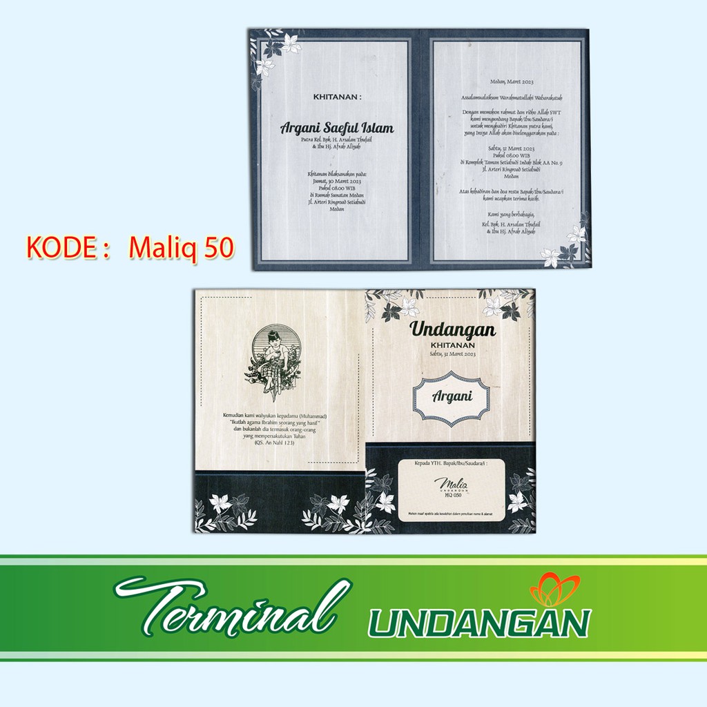 Format undangan microsoft word berikut ini kami bagikan beberapa contoh format atau file undangan dari berbagai macam acara seperti walimatul ursy walimatul . Kertas Blangko Undangan Khitan Maliq 50 Murah Shopee Indonesia