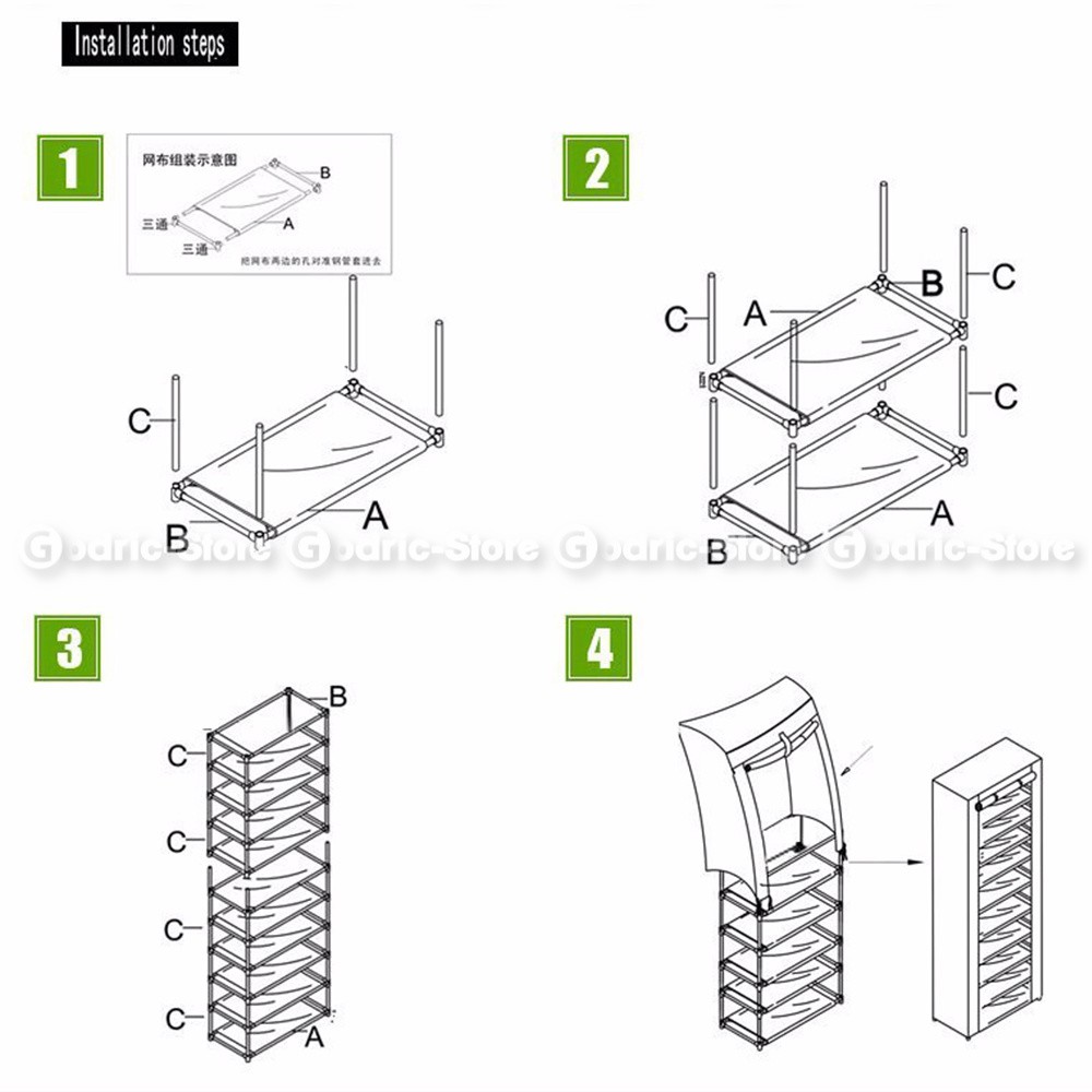 Godric Rak Sepatu SINGLE 7 Layer 6 Susun / Lemari Sepatu / Shoes Rack 56 x  25 x 105 CM | Shopee Indonesia