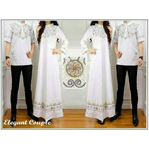 Baju Couple Busana Muslim Pria Dan Wanita Baju Pasangan Baju Koko