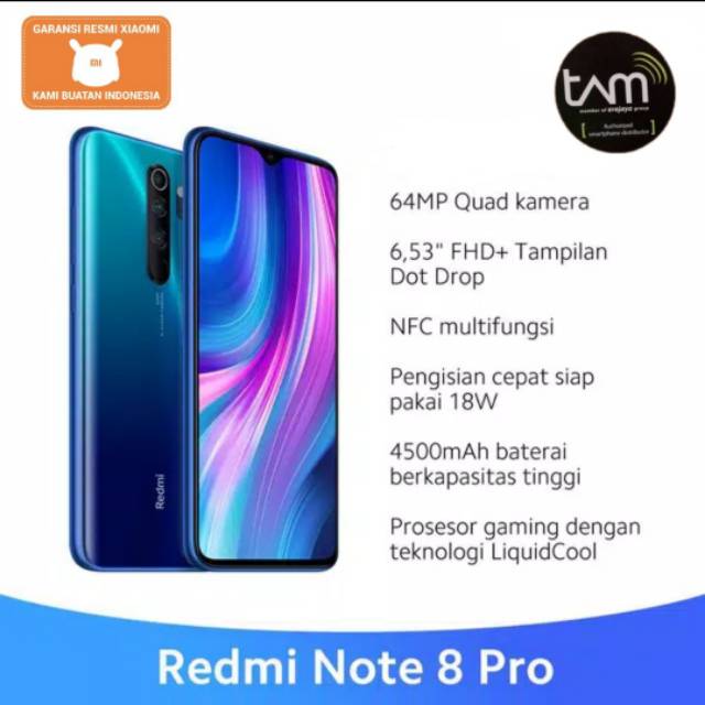 Xiaomi Redmi Note 8 6 128 Gb Garansi Resmi Indonesia 