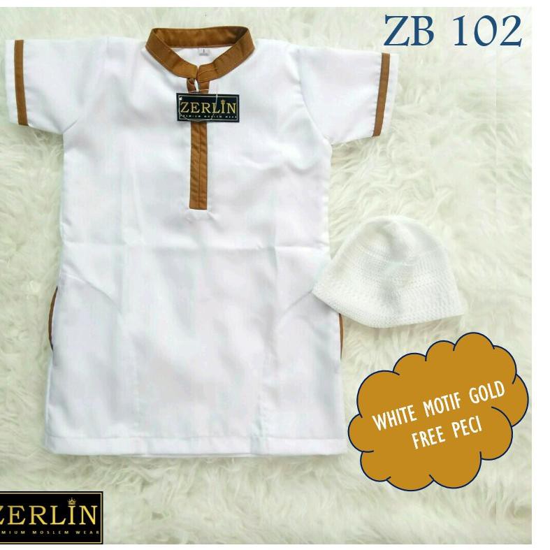 Ter Jamin Zerlin Collection Baju Koko Jubah Gamis Anak Bayi Laki