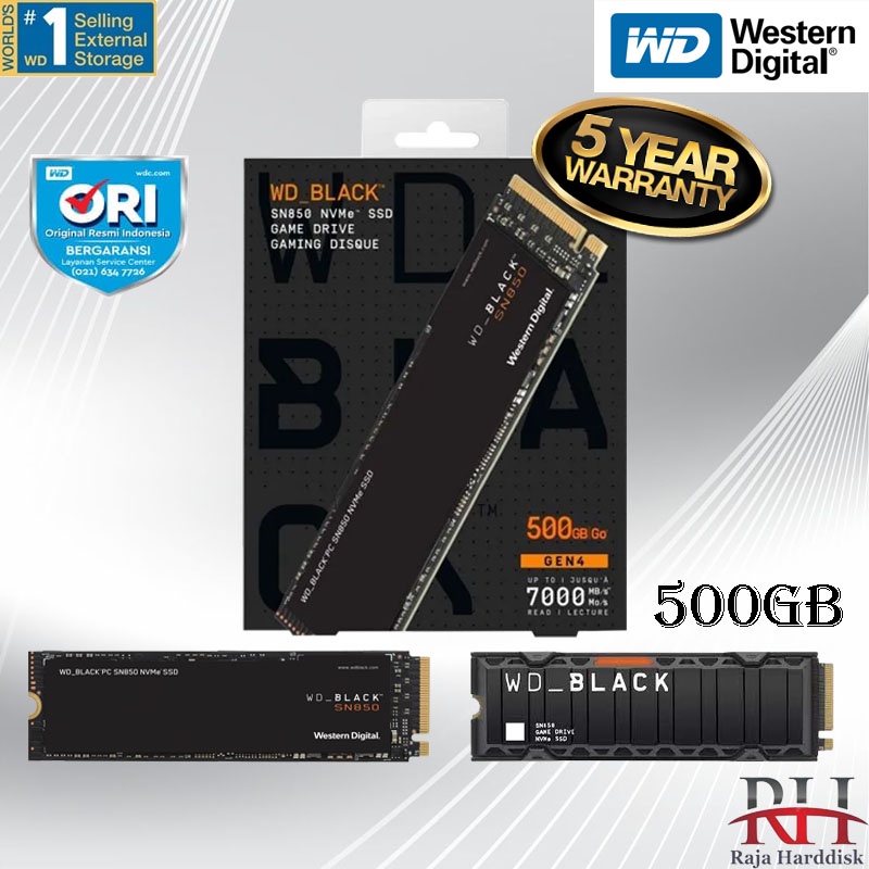 Untuk performa bukan di kelas high end, tapi ssd dengan harga lebih . Wd Black Sn850 Nvme Ssd 500gb Ssd M 2 Nvme Gen 4 X4 500gb Shopee Indonesia
