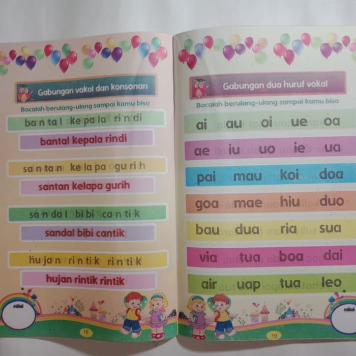 19.10.2021 · pengenalan fokal aiueo gambar / paket buku anak tk dan paud buku belajar anak mewarnai / assalamualaikum.bunda bunda yang pintarkali ini channel anakku pintar melanjutkan membuat video edukasi untuk anak anak ya, sesuai judul. Nn Mahir Membaca A I U E O Shopee Indonesia