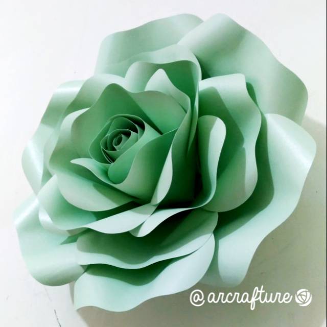 Bunga mawar banyak dipilih menjadi jenis bunga yang dijadikan . Diy Arcrafture Pola Giant Paper Flower Bunga Kertas Tipe Bunga Mawar Rose Shopee Indonesia