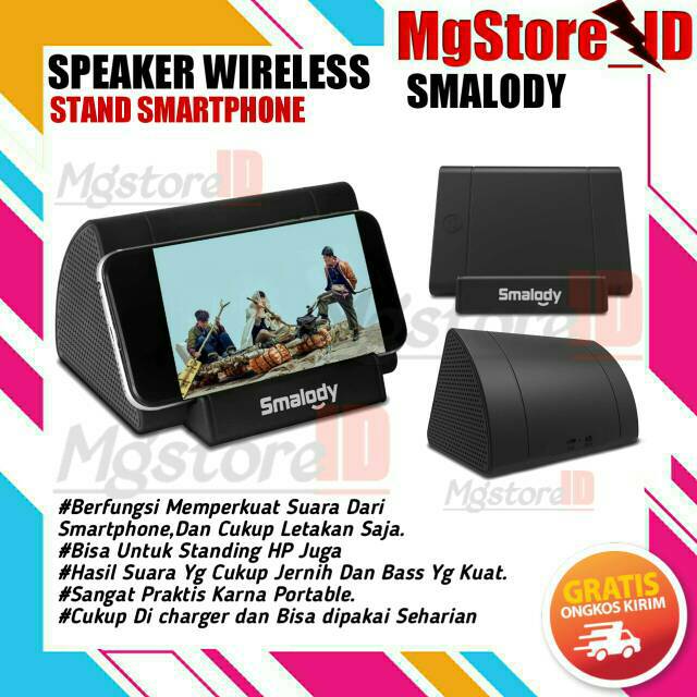 Speaker Wireless Portable Induksi Smartphone/Stand HP Spiker Speker  Amplifier Alat Pengeras Suara | Shopee Indonesia
