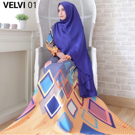 Baju Muslim Wanita Gamis Syari Remaja Motif Bunga Gratis Hijab