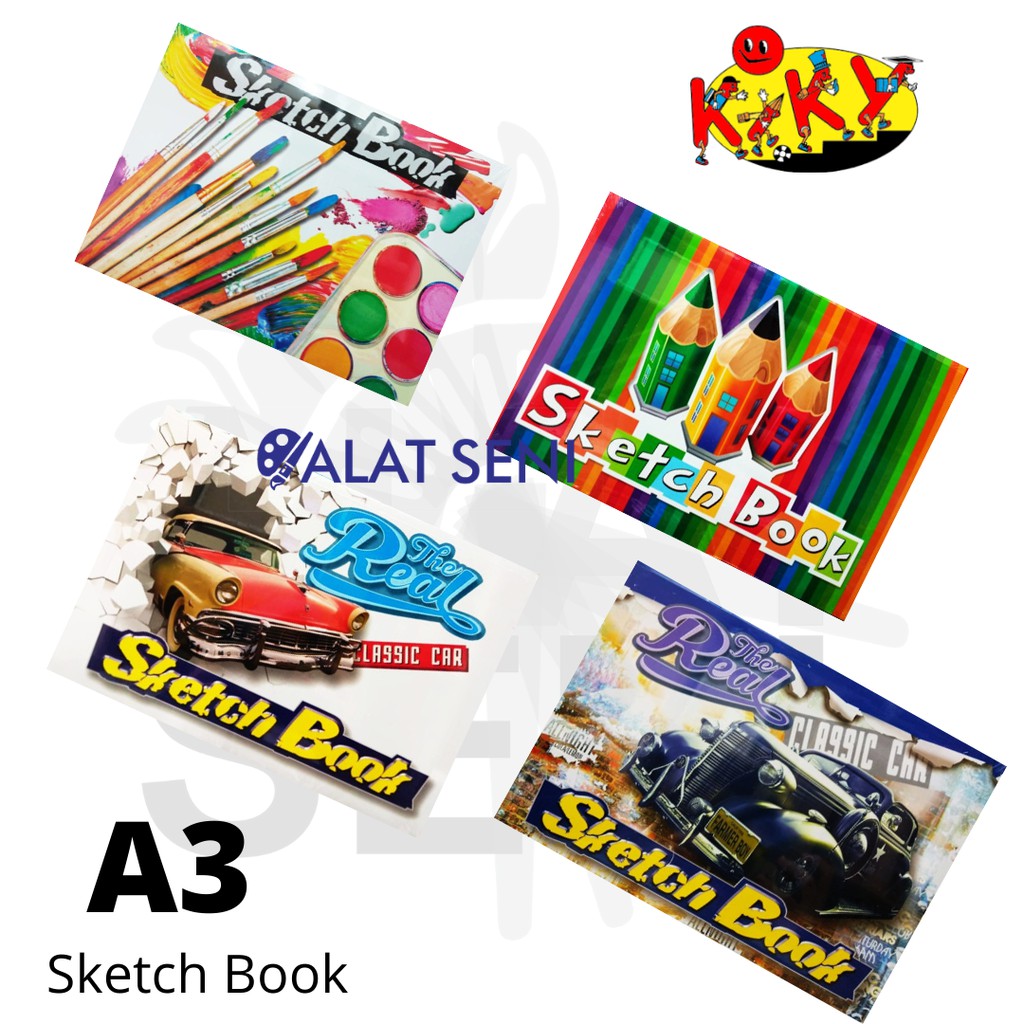 Stok, tersisa 100 pack / 0 terjual. Terlaris Kiky Sketch Book A3 Buku Gambar Sketsa Isi 50 Lembar Sketchbook Harga Grosir Murah Shopee Indonesia