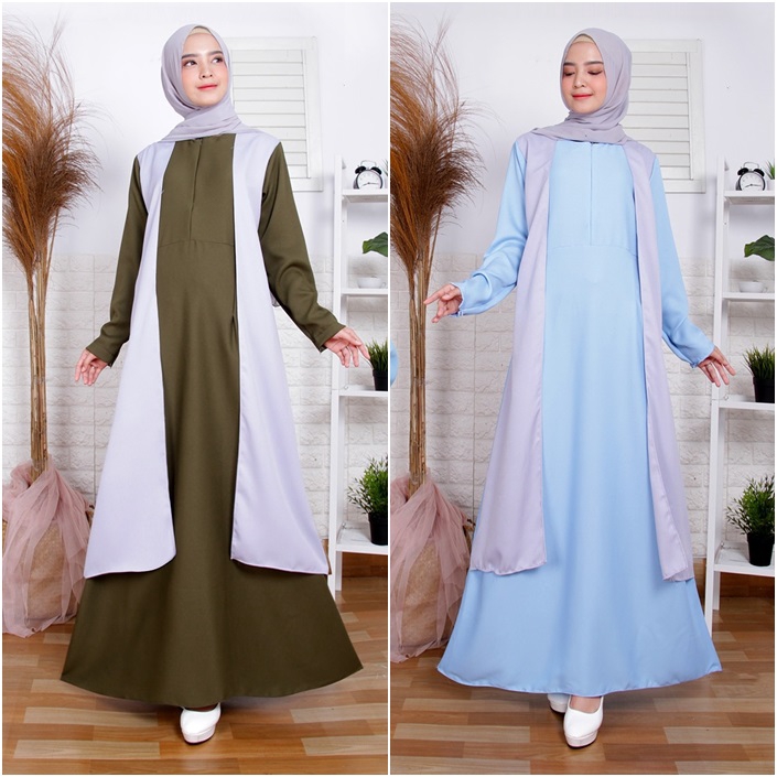 Talisha Dress Dress Busui Friendly Gaun Pesta Gamis Remaja