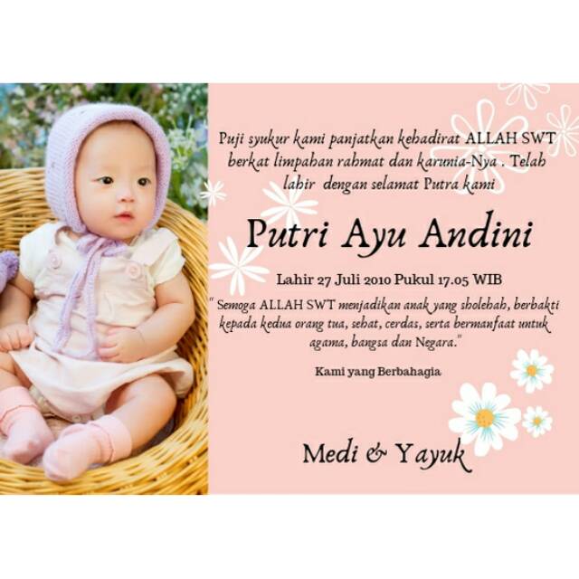Mendapatkan berkat dan anugerah yang besar merupakan hal yang sangat penting. Kartu Ucapan Kelahiran Bayi Islami
