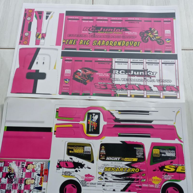 Keren 31 modifikasi truk oleng. Stiker Truk Pleng Pola Truck Oleng Sekar Taro Jumbo Shopee Indonesia