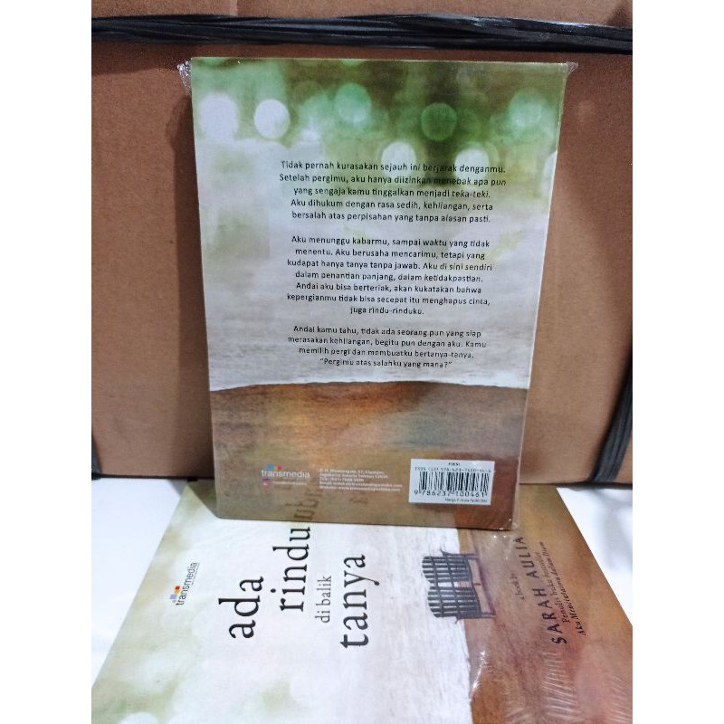 Buku ADA RINDU DIBALIK TANYA-Sarah Aulia | Shopee Indonesia