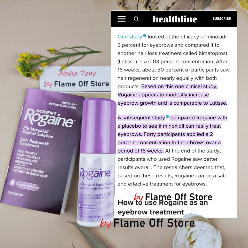 minoxidil rogaine 2 women perempuan wanita penumbuh alis rambut tebal kebotakan original murah lengkap shopee indonesia on women's rogaine hair regrowth treatment for eyebrows