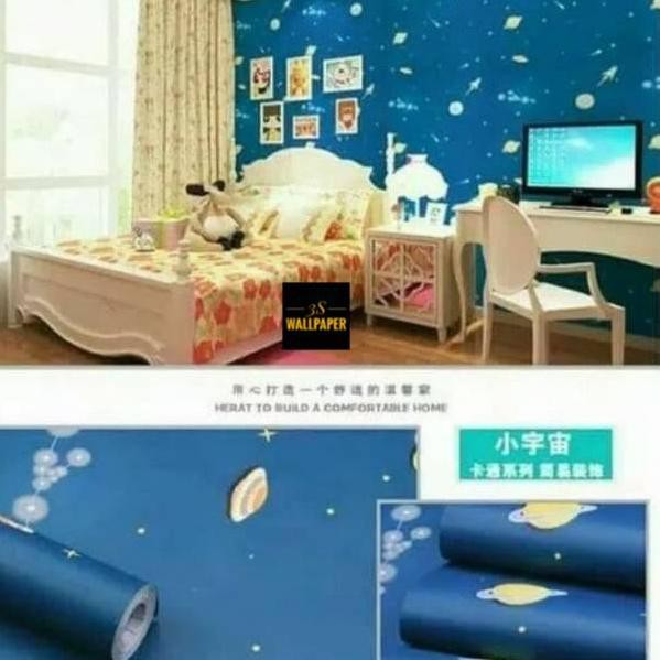 Harga wallpaper custom / wallpaper dinding 3d galaxy. Bagus Dipakai Wallpaper Dinding Galaxy Antariksa L Wallpaper Dinding L Wall Sticker L Wallpaper St Shopee Indonesia