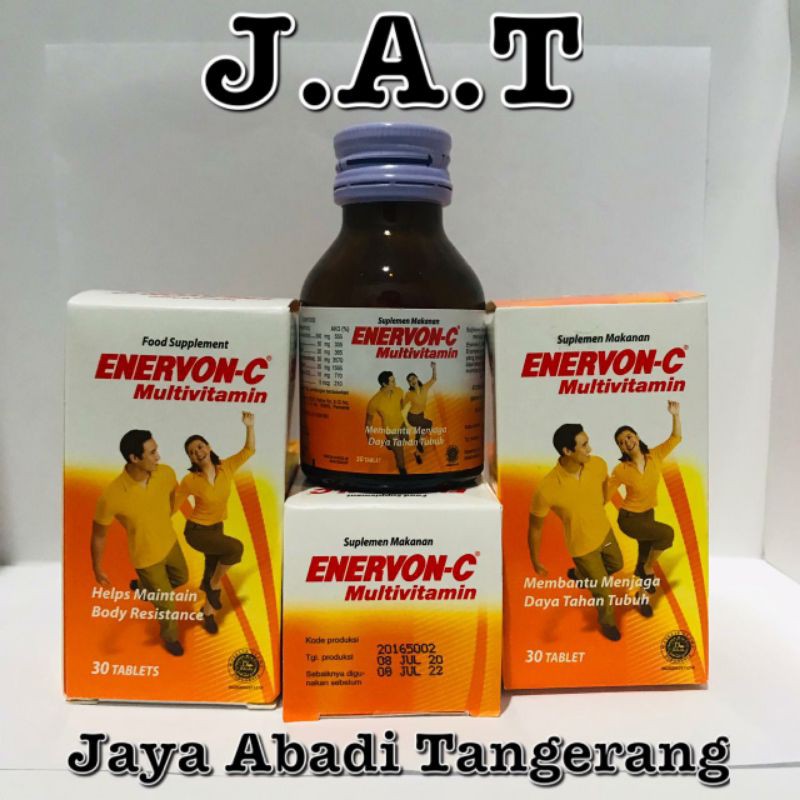 Jual Enervon C Multivitamin Vitamin C 500mg Botol Isi 30 Tablet Jakarta Pusat Wieloo 