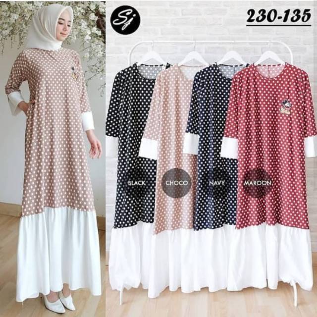 Gamis Baju Muslim Dress Baju Wanita Shopee Indonesia