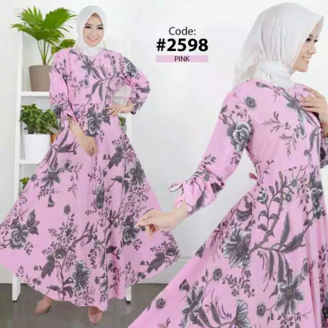 Gamis Syari Katun Jepang Sadira Fit To Xl Shopee Indonesia