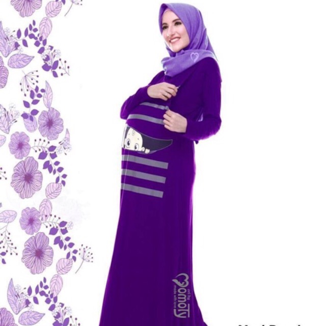Maxi Busui Lavender Gamis Ibu Hamil Dan Menyusui Lucu Shopee