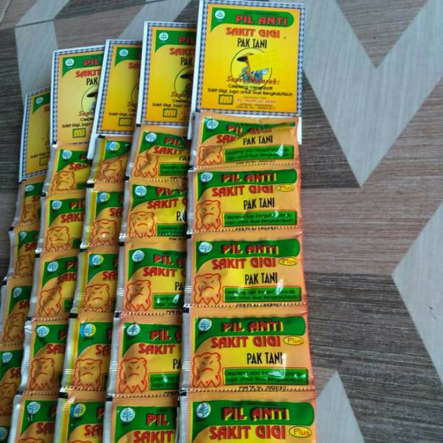 Tablet Pak Tani Obat Ampuh Sakit Gigi Gusi Bengkak Dll Shopee