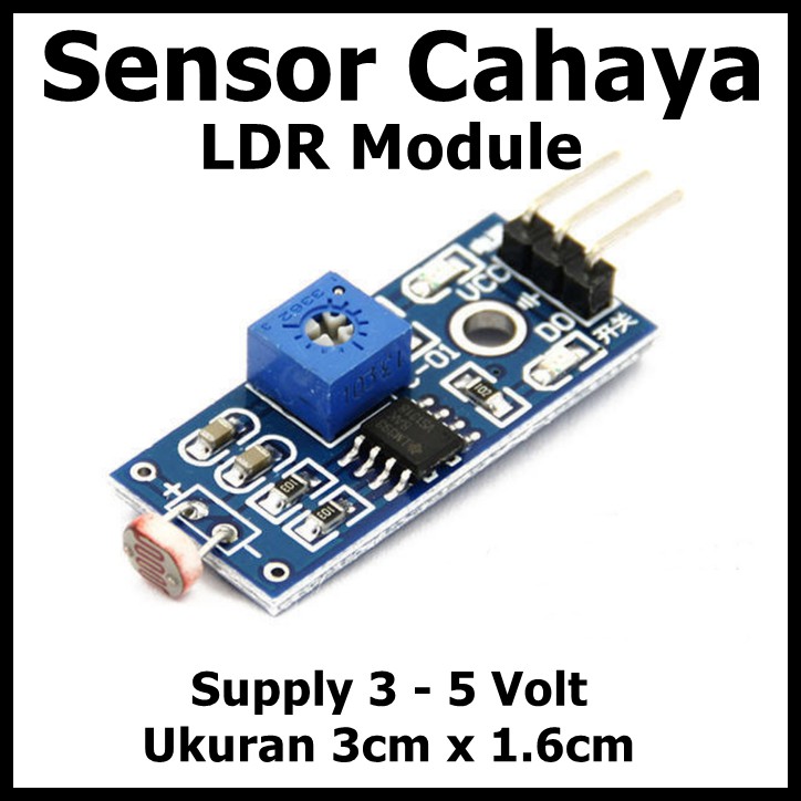 Light Sensor Module Modul Sensor Cahaya dengan LDR untuk Arduino | Shopee  Indonesia