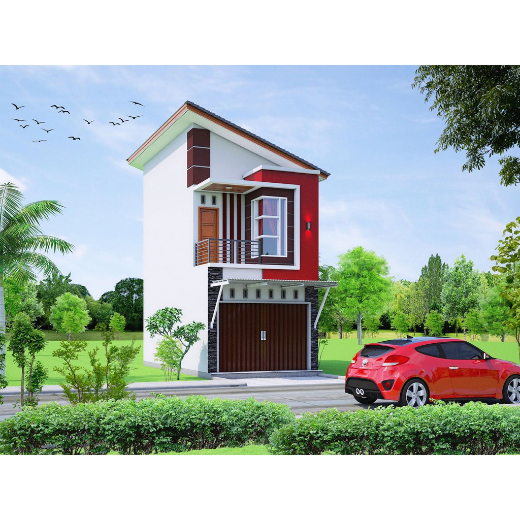 Desain denah rumah minimalis 8x15 1 lantai inspiratif sumber www.rumahminimalispro.com. Gambar Kerja Desain Ruko Minimalis 4x8 2 Lantai Shopee Indonesia