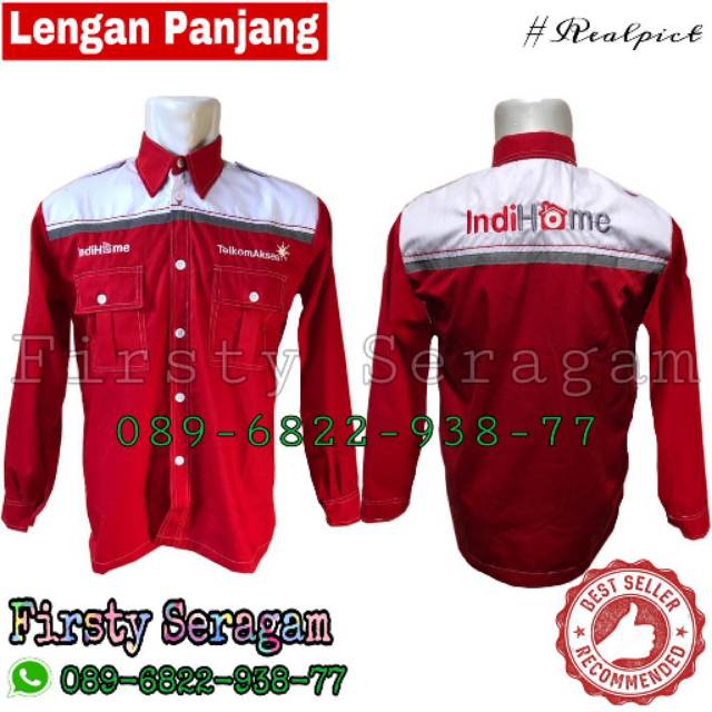 Jual Baju Indihome Terbaru seragam indihome Terbaru Kemeja Indihome Terbaru  akses warrior baju telkom Indonesia|Shopee Indonesia