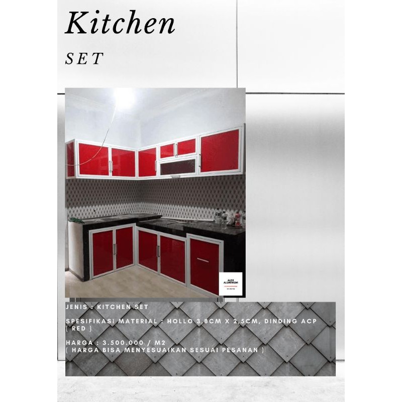 5 material terbaik untuk kitchen set minimalis beserta kelebihan & kekurangannya · 1. Jual Kitchen Set Aluminium Indonesia Shopee Indonesia