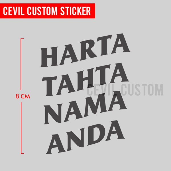 Stiker Cutting Harta Tahta Ajarin Bang Jago Assc Bisa Custom Shopee Indonesia