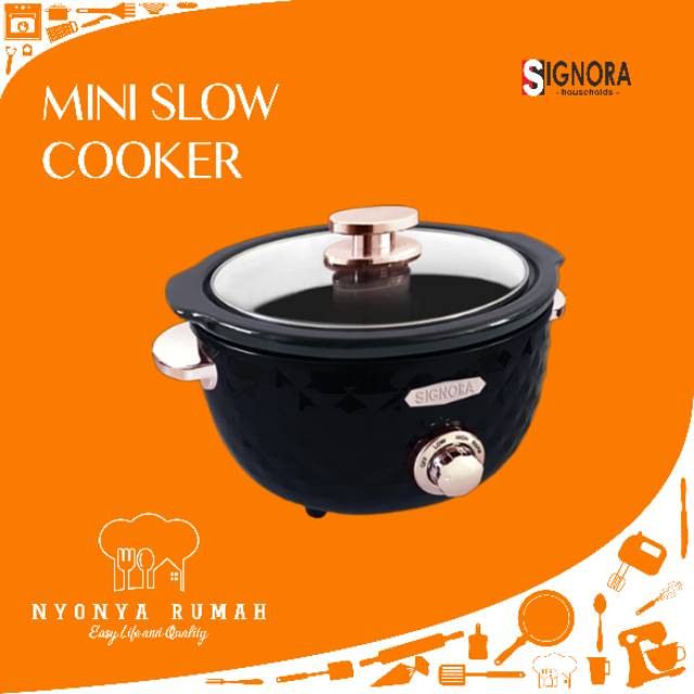 Alat Masak Listrik Multi Fungsi Signora Mini Slow Cooker | Shopee Indonesia