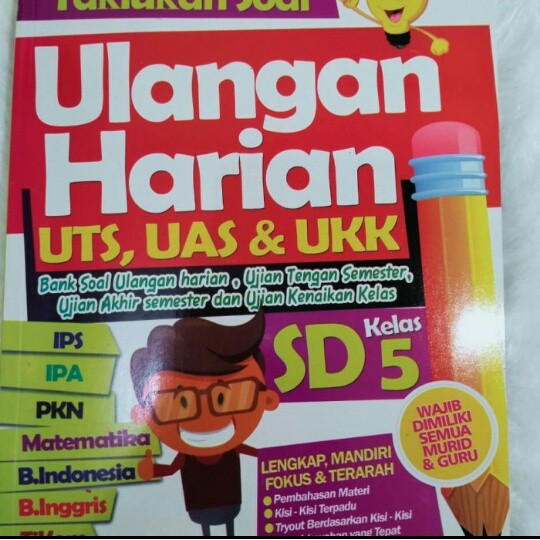 Website berisi latihan soal tematik kurikulum 2013, soal tema, soal subtema, soal ktsp, soal uas dan uts, soal pas dan pts, download latihan . Buku Cerdas Taklukan Soal Ulangan Harian Uts Uas Ukk Sd Kelas 5 Shopee Indonesia