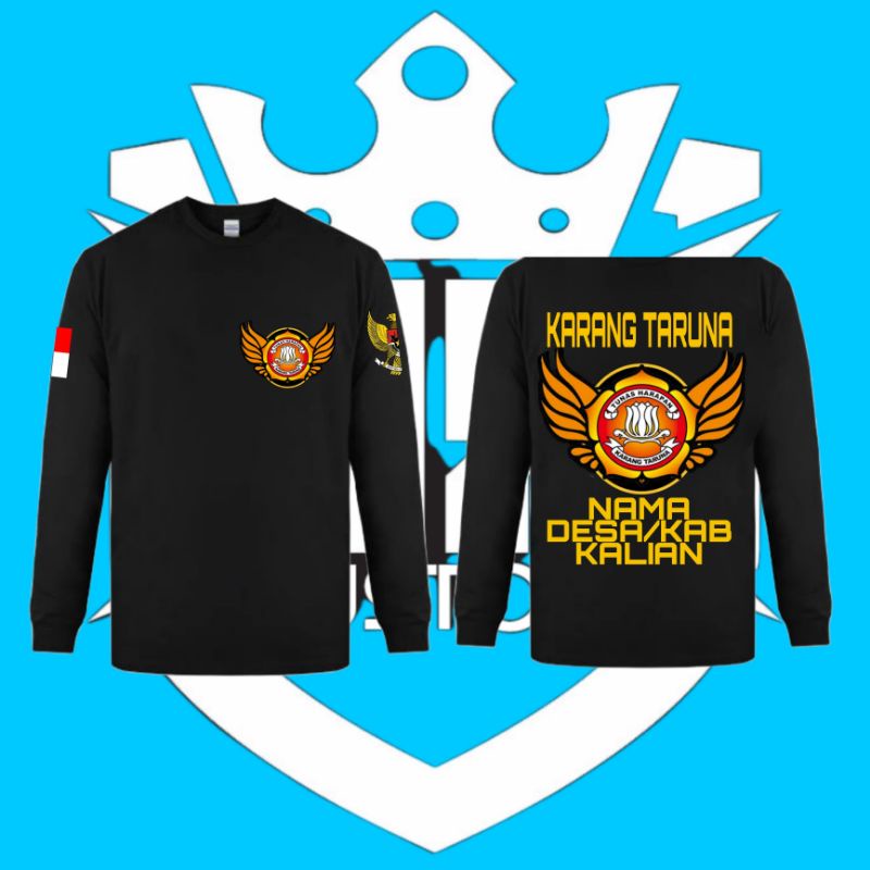 Jual baju kaos tangan panjang karang taruna/baju panjang karang taruna