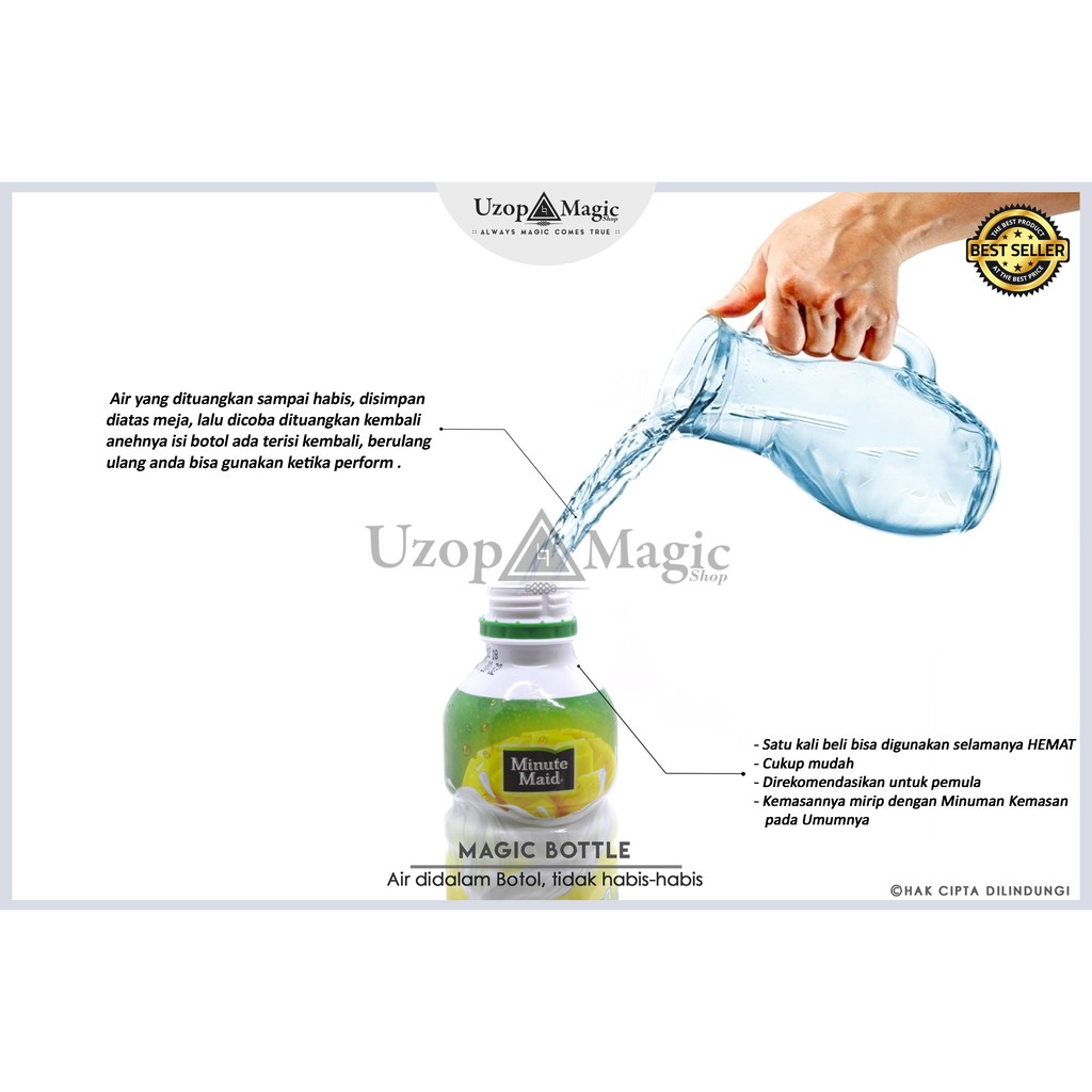 Jual Alat Sulap Magic Bottle - Uzop Magicshop ( Botol Sulap, Mainan )  Indonesia|Shopee Indonesia