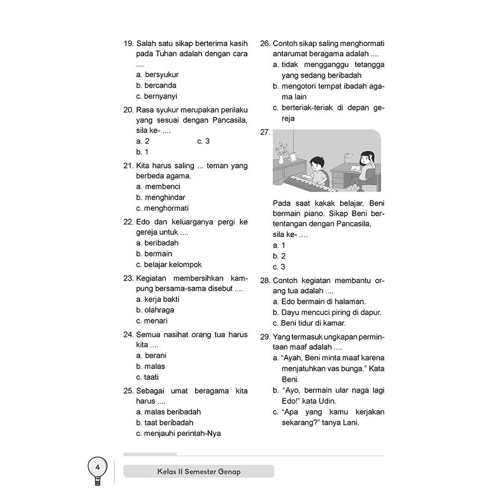 Soal uas matematika kelas 2 sd semester 2 dan kunci jawaban. Buku Latihan Soal Tematik Sd Kelas 2 Semester Genap Incer Shopee Indonesia