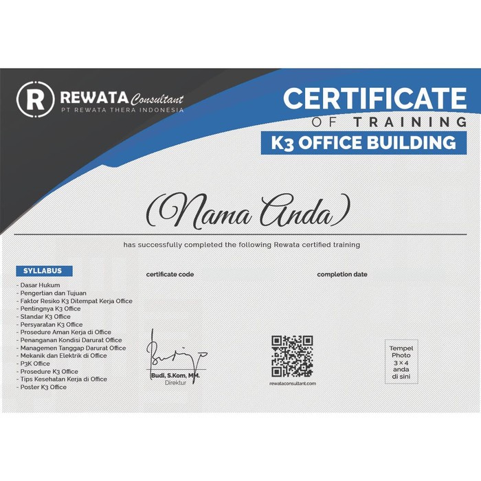 Getting your food handler license in texas is easy! Jual Sertifikat Arkademi K3 Office Building By Rewata Dengan Photo Indonesia Shopee Indonesia