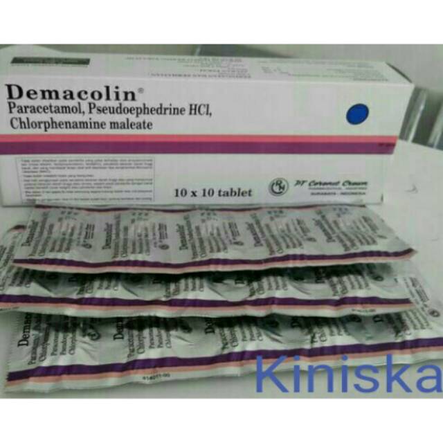 Demacolin Tablet Obat Flu Influenza Demam Pusing Shopee