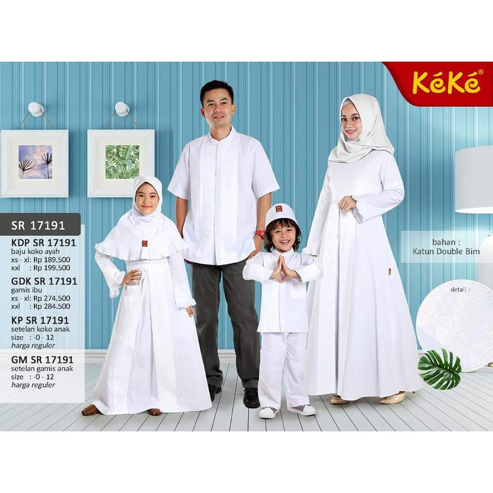 Baju Gamis Anak Keke Putih Gm Sr18191 Shopee Indonesia