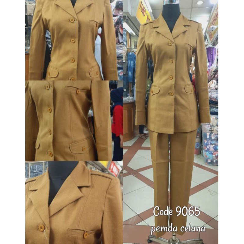 30 model baju seragam keki pns fashion modern . Set Baju Seragam Dinas Blazer Pns Pemda Khaki Keki Wanita Kerah Jas Cantik Keren Modis Trendy Murah Shopee Indonesia