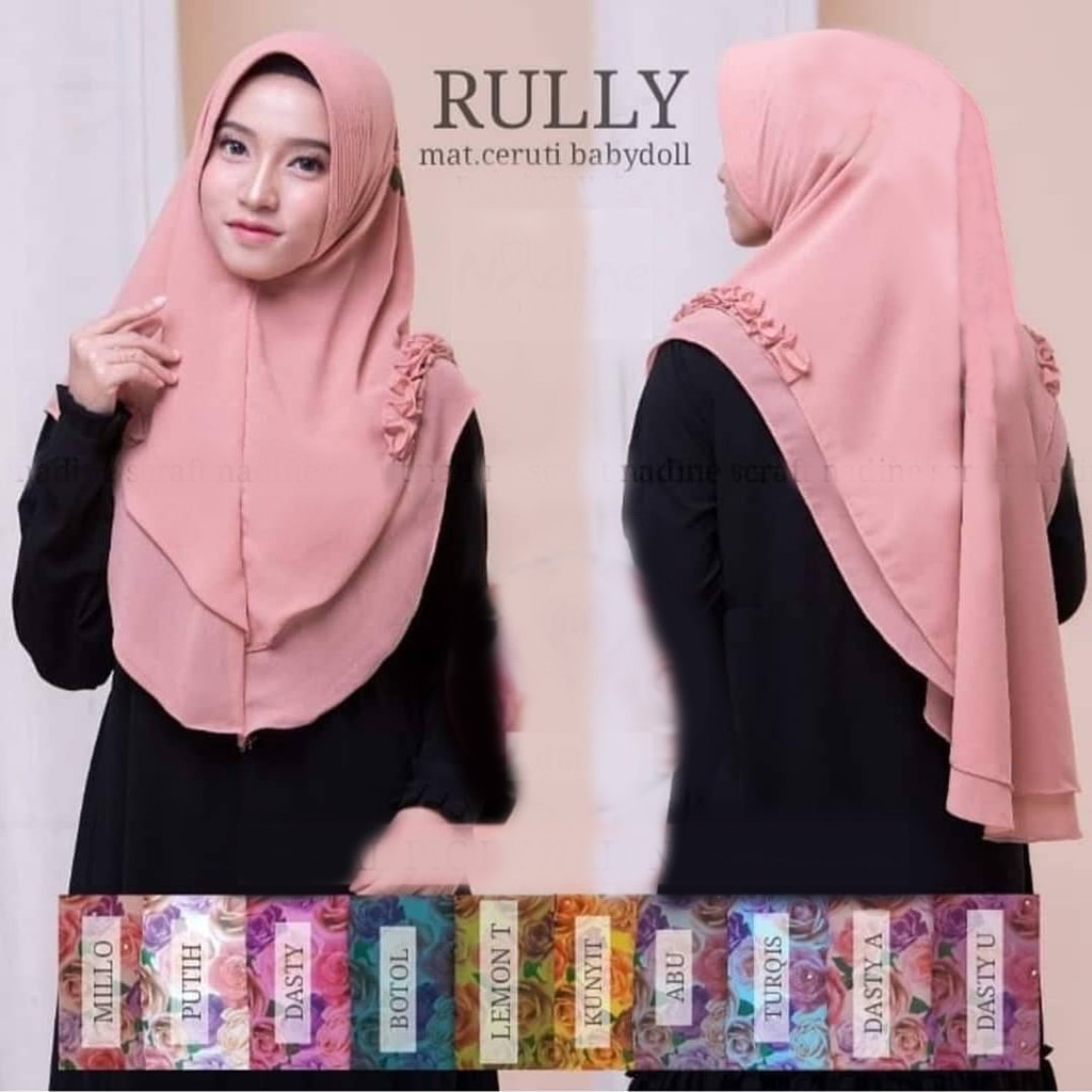 Konveksi jilbab murah rumahan memproduksi hijab apa saja ? Jual Hijab Jilbab Khimar Rully Instan Grosir Hijab Murah Indonesia Shopee Indonesia