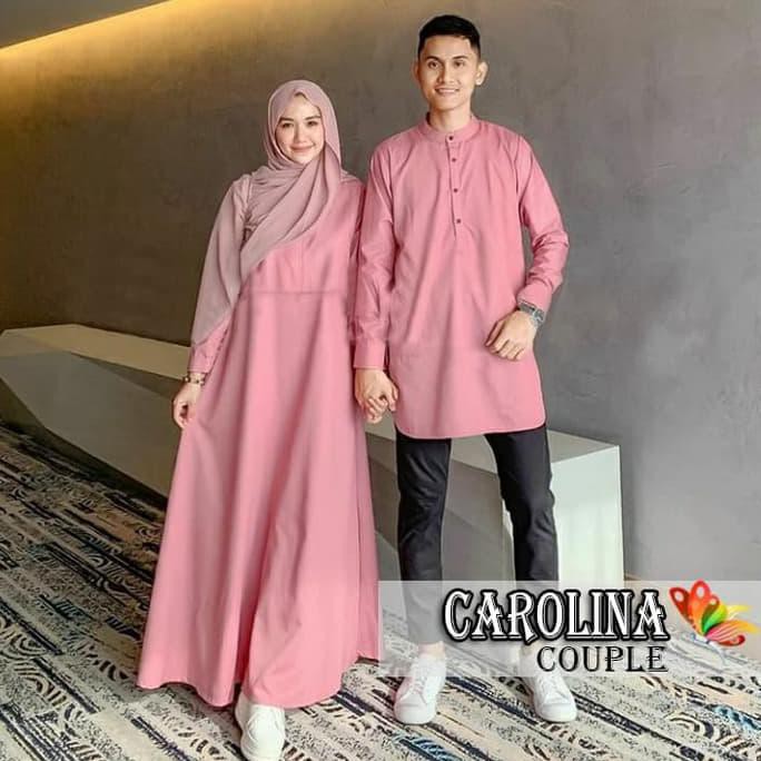 Koko Okta Efriana Baju Syar I Gamis Koko Couple Carolina Merah