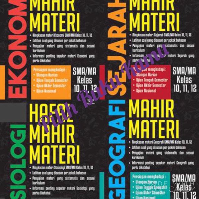 Buku ini pun akan melatih siswa dalam mempelajari serta memahami secara mudah penerapan soal ekonomi. Hafal Mahir Materi Sma Ma Kelas 11 12 13 Ekonomi Sosiologi Geografi Sejarah Best Seller Shopee Indonesia
