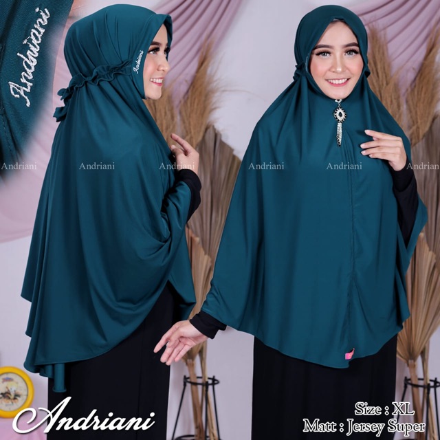 Jilbab Andriani Jilbab Jersey Fatimah Indonesia JILBAYA ZAYNAB COMFORT 2 PIECES SET all colours.